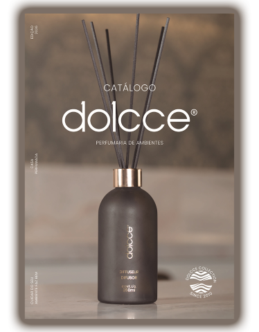 Catálogo completo da linha de produtos Dolcce Aroma.